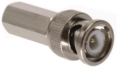 BNC Twist Screw On Plug Male Connector for CCTV Security RG59 Coaxial Cable