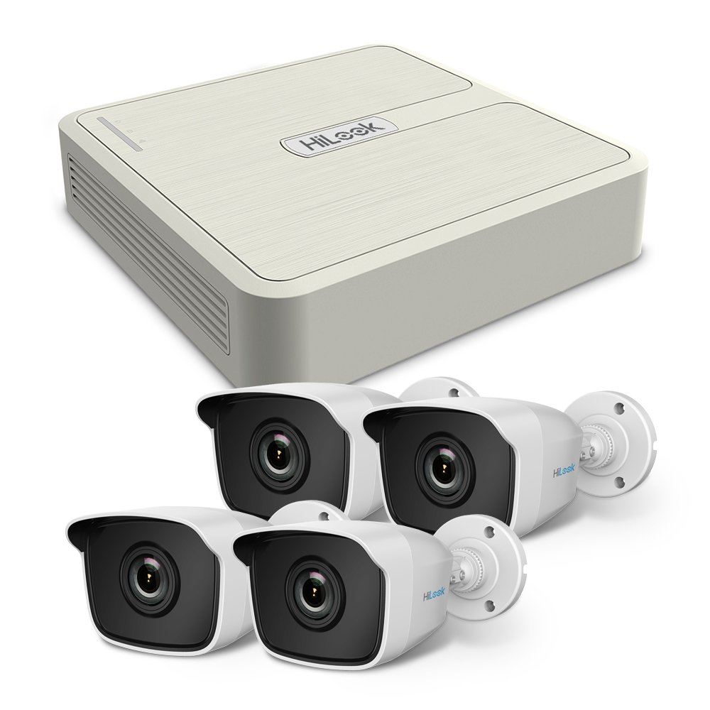 Hilook CCTV Kit 720P 4 Mini Bullet Camera 4 Channel DVR With 1 TB HDD