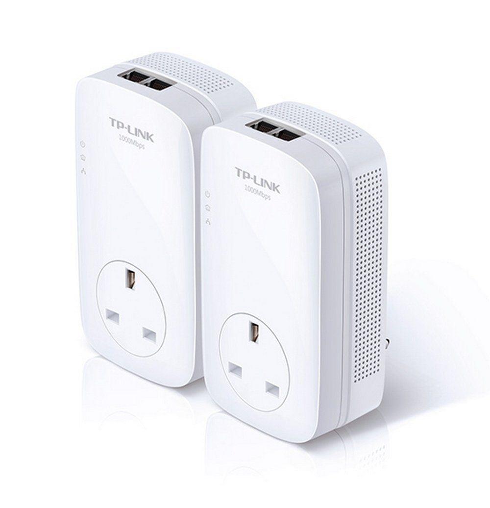 TP-LINK TL-PA7020P KIT AV1000 2 Port Gigabit Passthrough Powerline Adapter Kit Manufacturer refurbished