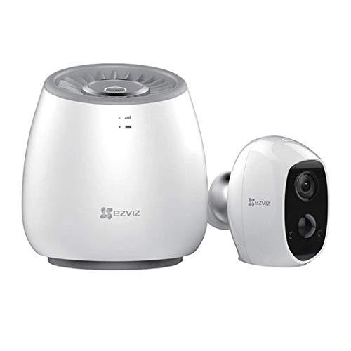 EZVIZ Full HD WiFi Indoor/Outdoor Wire - Free Battery Cam & 4G LTE Hub with Built-in Siren WLB B1