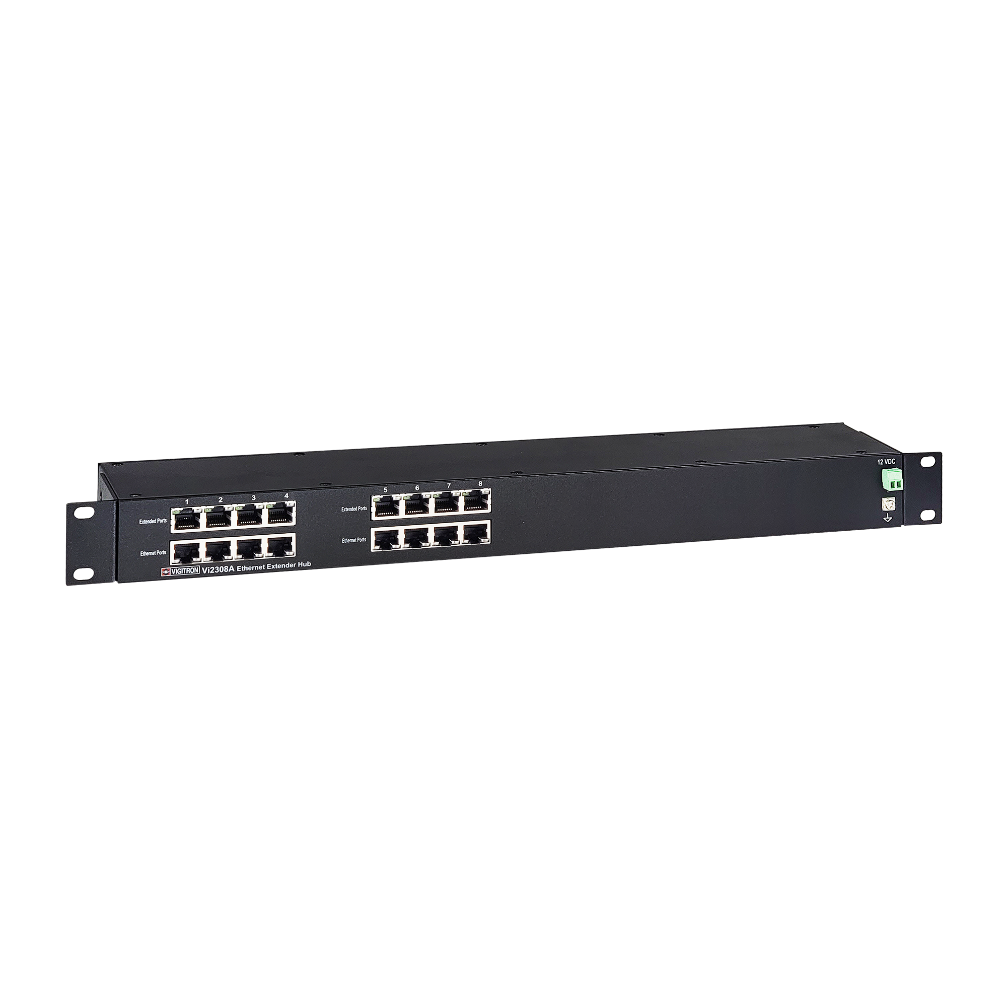 Vigitron 8-Port MaxiiCopper 8-Port Ethernet Extender over UTP - Vi2308A