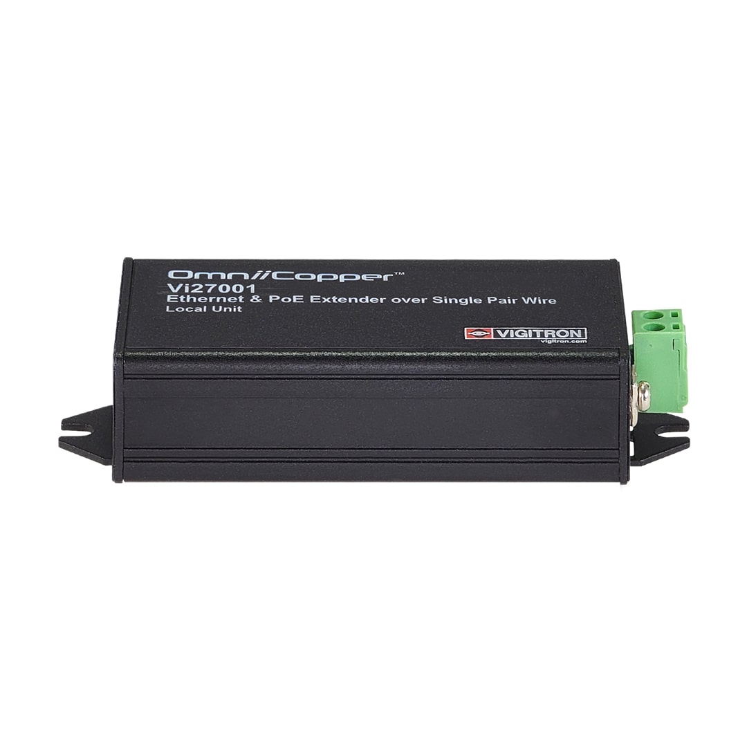 Vigitron 1-Port OmniiCopper Ethernet & PoE Receiver over Single-Pair Wires - Vi27001