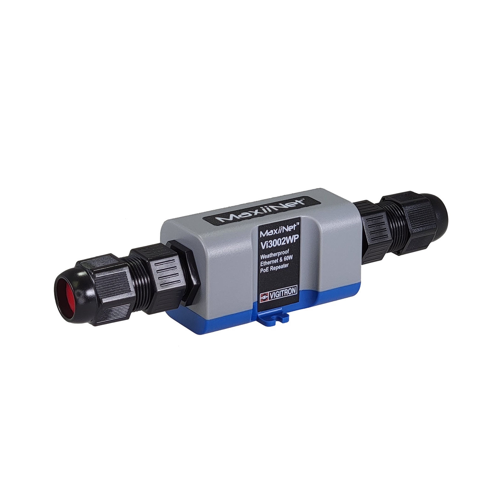 Vigitron MaxiiNet Hardened Weatherproof Ethernet and 60W PoE Repeater - Vi3002WP