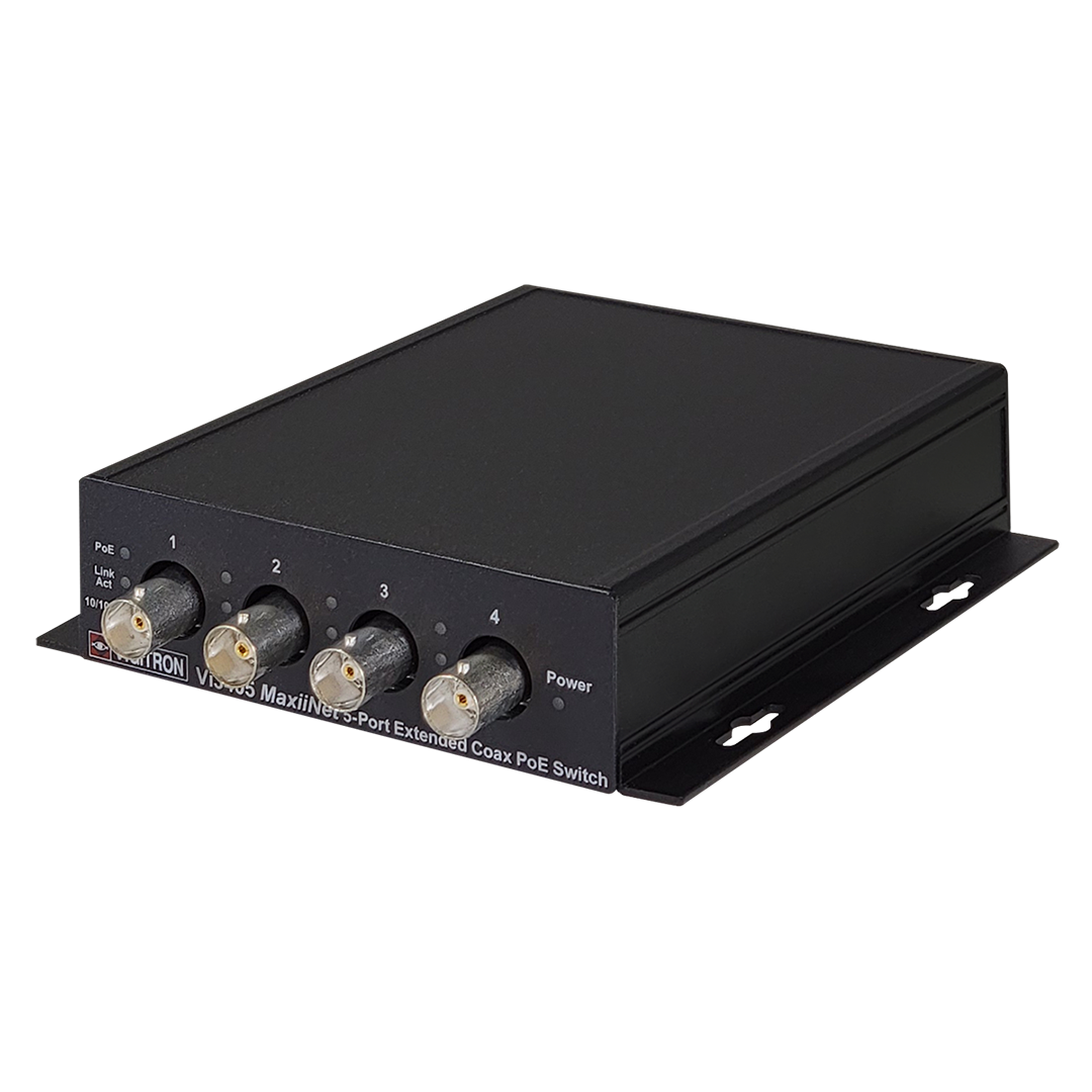 Vigitron MaxiiNet 5-Port Coax PoE Switch - Vi3405