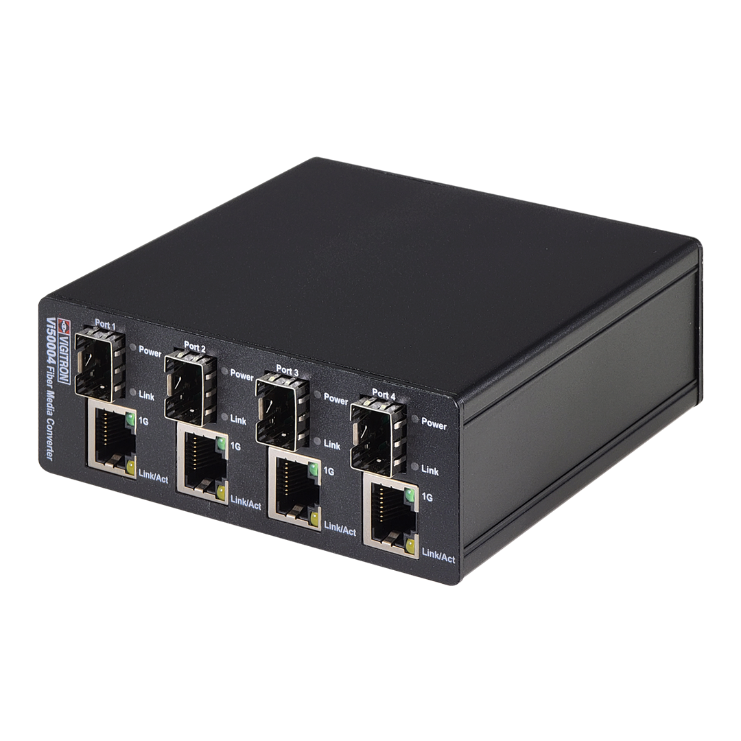 Vigitron MaxiiFiber 4-port Fiber Media convertor - Vi5004