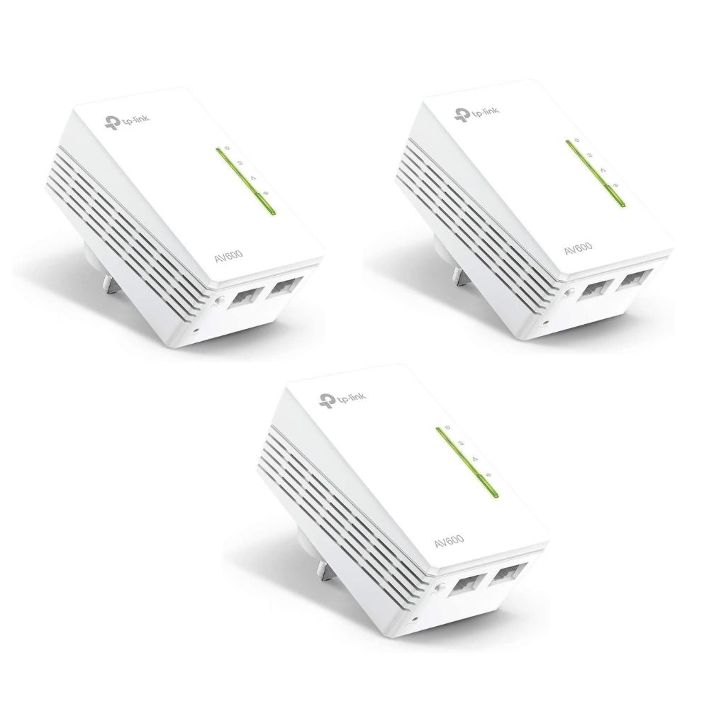 TP-LINK  300Mbps AV600 WiFi Powerline Range Extender  TL-WPA4220 X 3 Refurbished