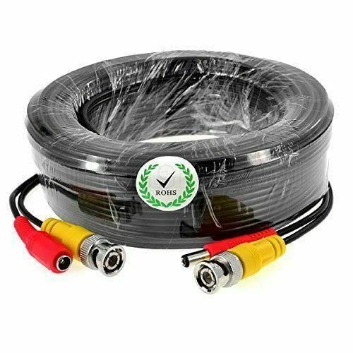 Pre Made BNC Video Cables 2 IN 1 DC Power For Upto CCTV 5MP Colour Camera  -15M