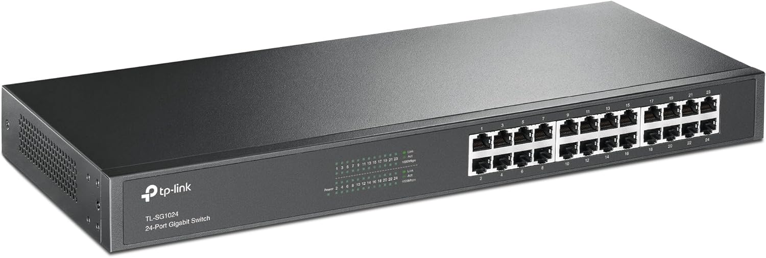 TP-Link TL-SG1024 24-Port Gigabit 19-inch Rackmount Networking Switch