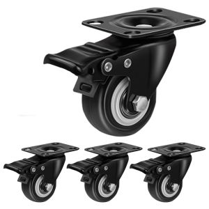 AVA Caster Wheels with Breaks for Data Cabinets 250KG pack of 4
