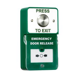 RGL DU-SS/PTE Dual Unit Steel Exit Button with Emergency Door Release