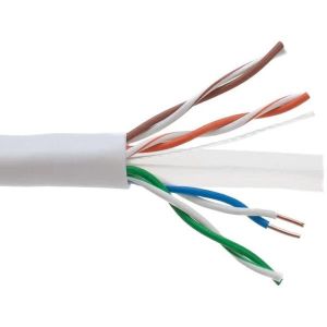 AVA Solid Cat6 Solid Copper Indoor LSOH Network Cable 305m Box  - White