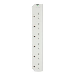 Belkin 6-Way Economy Surge Protector, 1m Cable