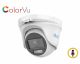 3K 5 MP ColorVu Mini Turret Camera TVI/AHD/CVI/CVBS 20m IR IP66 DNR,Built-in Mic,Audio up Coaxial(Only TVI) Metal- White