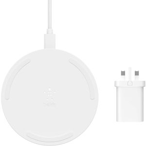 Belkin WIA002myWH Boost Charge Wireless Charging Pad 15W Qi Certified for iPhone and AirPods
