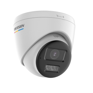 Hikvision 4K Smart Hybrid ColorVu 2.8mm PoC Turret Analogue Camera With Built-in mic  -Black DS-2CE72UF3T-LSYE(2.8mm)(EU)/Black