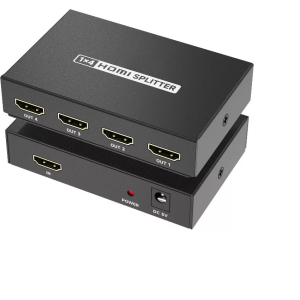 AVA By Pace PT-H104-B2 4K 1 in 4 Out HDMI Splitter USB Powered for Dual Monitors TV