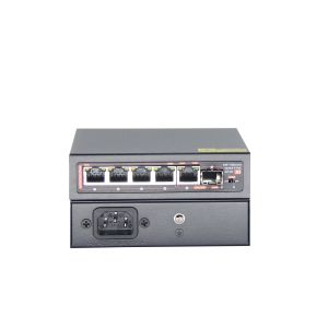 AVA 60W 4-Port 1000Mbps PoE CCTV Switch 250m Surge Protection 4KV Plug & Play