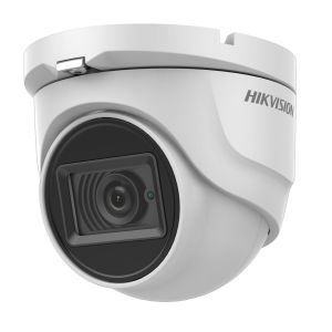 Hikvision 5MP fixed lens turret camera with audio IR 30m - White