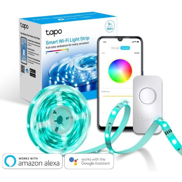 TP-Link Tapo L900-5 New Smart Wi-Fi Light Strip 5m, WiFi App Control RGB  Multicolour