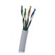 Vista Cat5e 305m Stranded RJ45 Ethernet Indoor UTP Bulk PVC Cable for CCTV -Grey