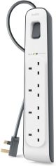 Belkin BSV400af2m 4 Plug 2 m Surge Protection Extension Lead Strip - White