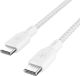 BoostCharge USB-C to USB-C Charger Cable 100W Double Braided Nylon for iPhone 16, MacBook Galaxy