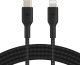 Belkin Braided USB-C to Lightning Cable iPhone 14, 13, 12Boost Charge MFi-Certified