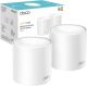 TP-Link Deco X10 AX1500 Whole Home Dual-Band Mesh Wi-Fi 6 System, AI-Driven Pack of 2
