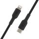 Belkin Braided USB-C to Lightning Cable (iPhone Fast Charging Cable for iPhone 14, 13, 12 or earlier) Boost Charge MFi-Certified iPhone USB-C Cable (2m, Black)