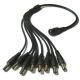 Generic Hikvision CCTV Camera 1 to 8 1 to 8 Way Power Supply Splitter 12V DC 2.1mm Female to Male pack of 2