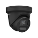 Hikvision AcuSense 8MP fixed lens ColorVu turret camera with with audible warning and strobe light  - Black
