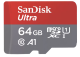 SanDisk Ultra 64GB microSDHC UHS-I Memory Card Class 10 SDSQUAB-064G-GN6MA