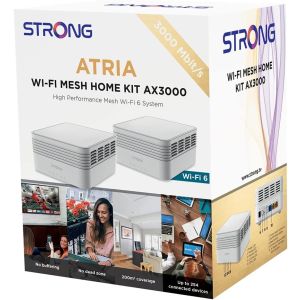 STRONG ATRIA AX3000 Whole Home Mesh Wi-Fi 6 System up to 3,300sq.ft  UK 2 Pack