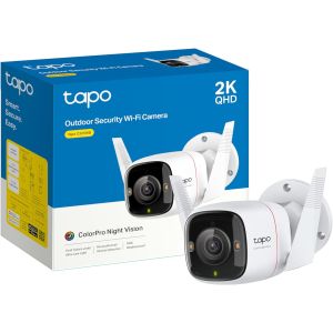 Tapo 2K QHD Outdoor Security Camera, IP66 Starlight, Built-in Siren, 4MP, Colour Night Vision