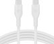 Belkin BoostCharge Flex silicone USB C charger cable, USB-IF certified USB for iPhone 15 Samsung -White