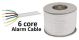 PACE 6 Core Burglar Intruder CCA Alarm Cable 100m Reel - White