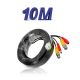 Pre Made BNC Video Cables 2 IN 1 DC Power For Upto CCTV 5MP Colour Camera  -10m