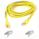 Belkin Patch Cable CAT5 RJ45snagl yellow 15m networking cable