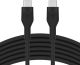 Belkin 3m Boost Flex silicone USB C Charger Cable, USB-IF for iPhone 15 Samsung- Black 