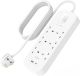 Belkin 6-Outlet Surge Protector Power Strip Wall-Mountable with 6 AC Outlets 2M 