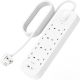 Belkin 8-Outlet Surge Protector Power Strip, Wall-Mountable with 2M