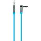 Belkin MixIt Colour Range 0.9m Flat Right Angle AUX Cable for iPhone iPad smartphone and Tablets- Blue