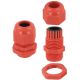 Nylon Glands 20mm for Cable Size 10-14 Red-10 per pack