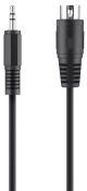 Belkin 3.5mm/5-pin DIN M/M 1m audio cable Black
