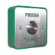 RGL EBSS02/PTEStandard stainless Steel Ppush to exit button 