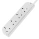 Belkin 4-Way Economy Surge Protector, 3m Cable UK -White