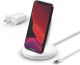 Belkin BoostCharge Wireless Charging Stand 15W (Qi Fast Wireless Charger for iPhone, Samsung, Pixel, more) - White
