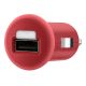 Belkin 1A USB Micro Car Charger - Red