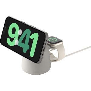 Belkin WIZ020myH37 2-in-1 Wireless Charging Dock with MagSafe 15W