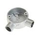 Fire 2 Way Angle Conduit Box Galvanised 20mm Angle Box